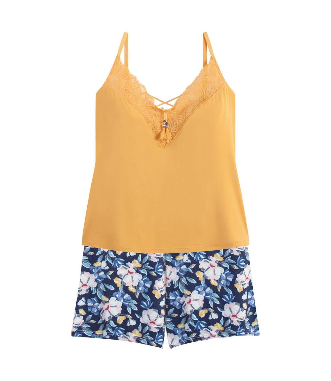 Top-short jaune Zazie-1