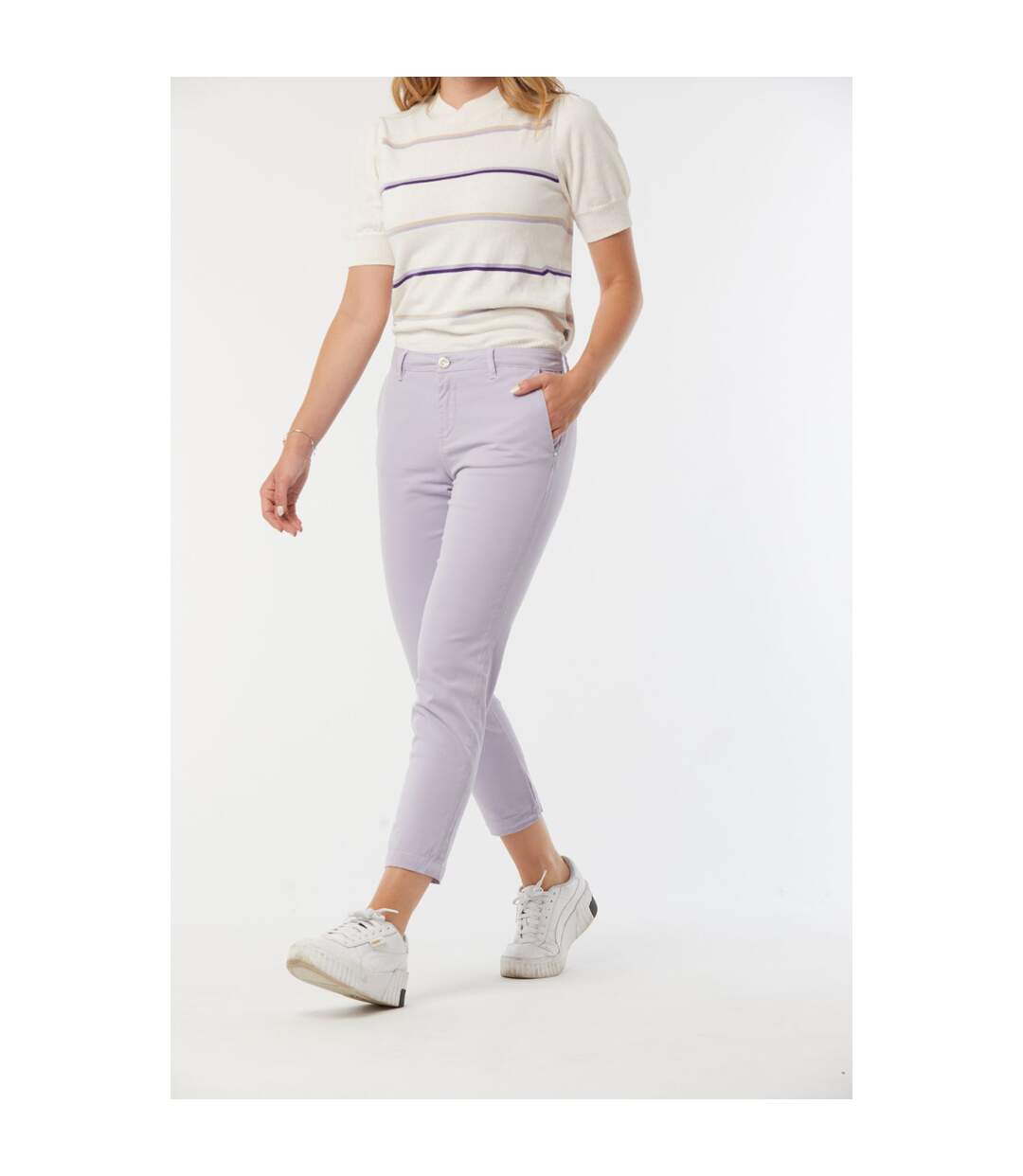 Pantalon coton chino JEMILA