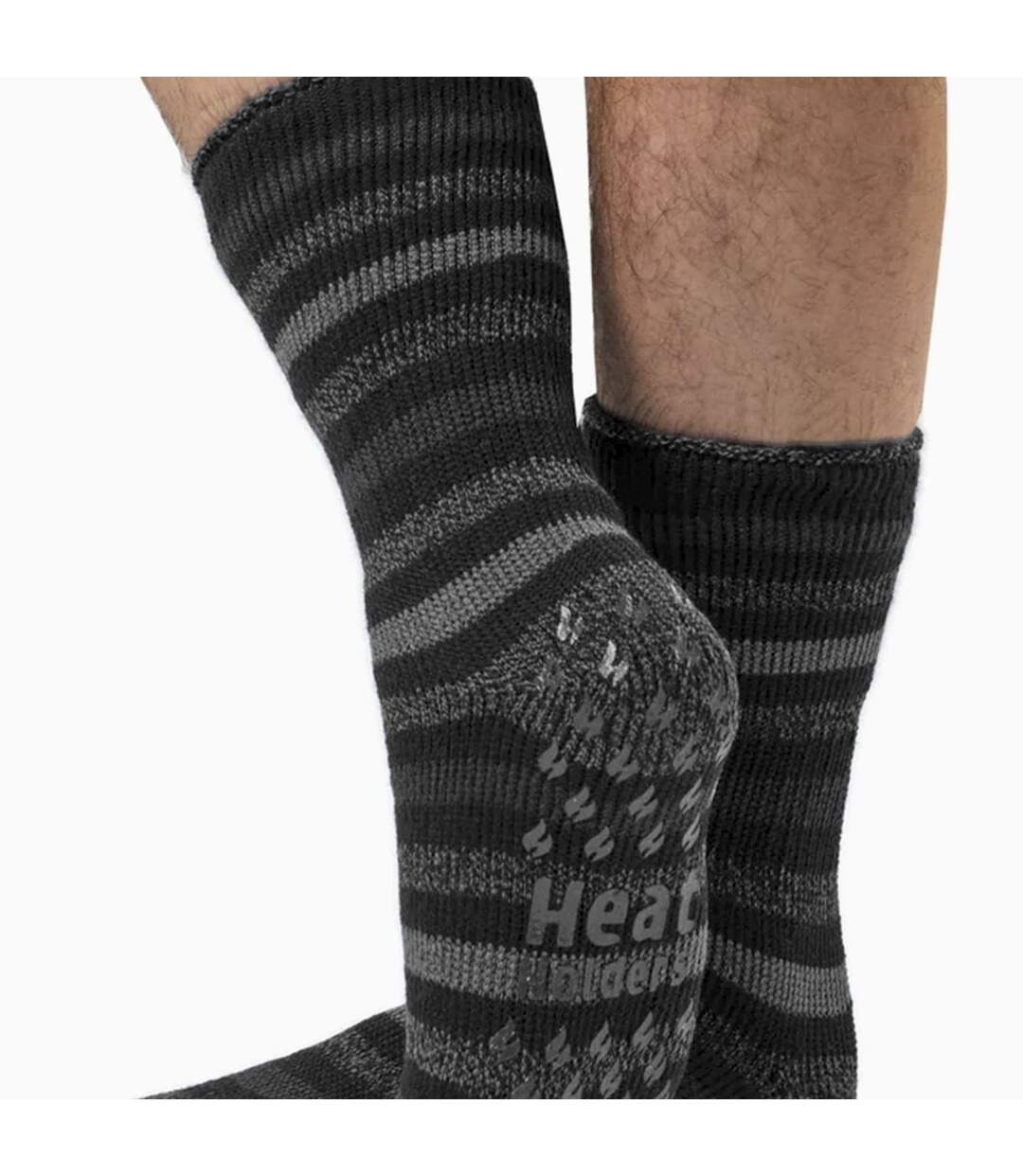 2 Pair Mens Winter Crew Slipper Socks-4