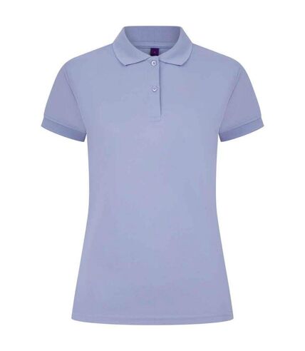 Womens/ladies pique polo shirt lavender Henbury