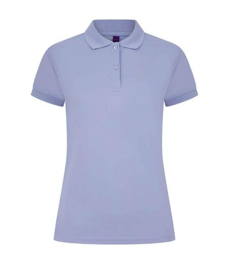 Womens/ladies pique polo shirt lavender Henbury