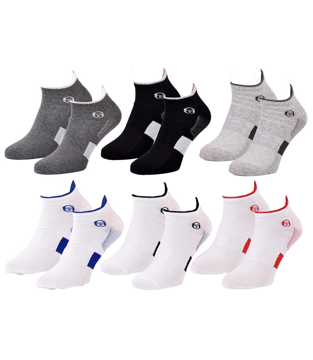 Chaussettes Sergio Tacchini Pack de 6 paires SNEAKERS TACCHINI Sport Edition-2