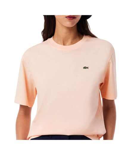 T-shirt orange clair femme lacoste tf7215