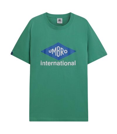 Mens international diamond t-shirt peppermint green Umbro