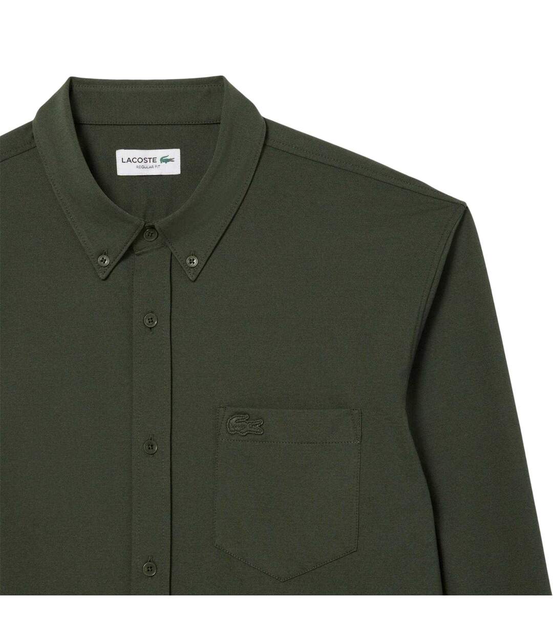 Chemise Manches Longues Homme Vert Lacoste-4