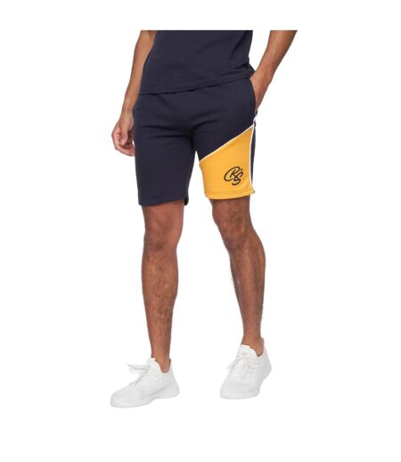 Ensemble polo et short ventamoore homme bleu marine / jaune Crosshatch Crosshatch