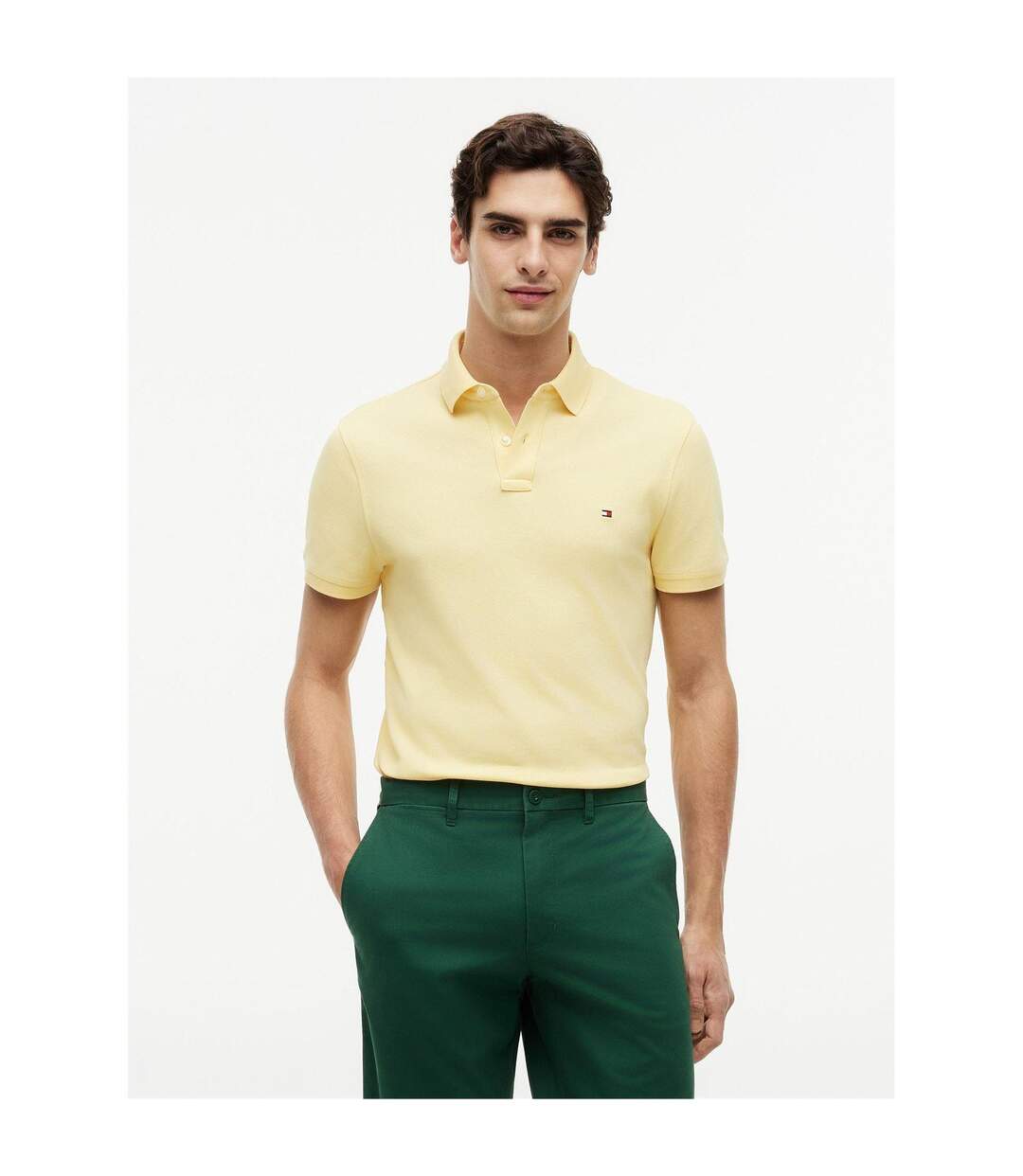 Polo Motif/style Logo Brodé Homme Citronnelle Tommy Hilfiger-2