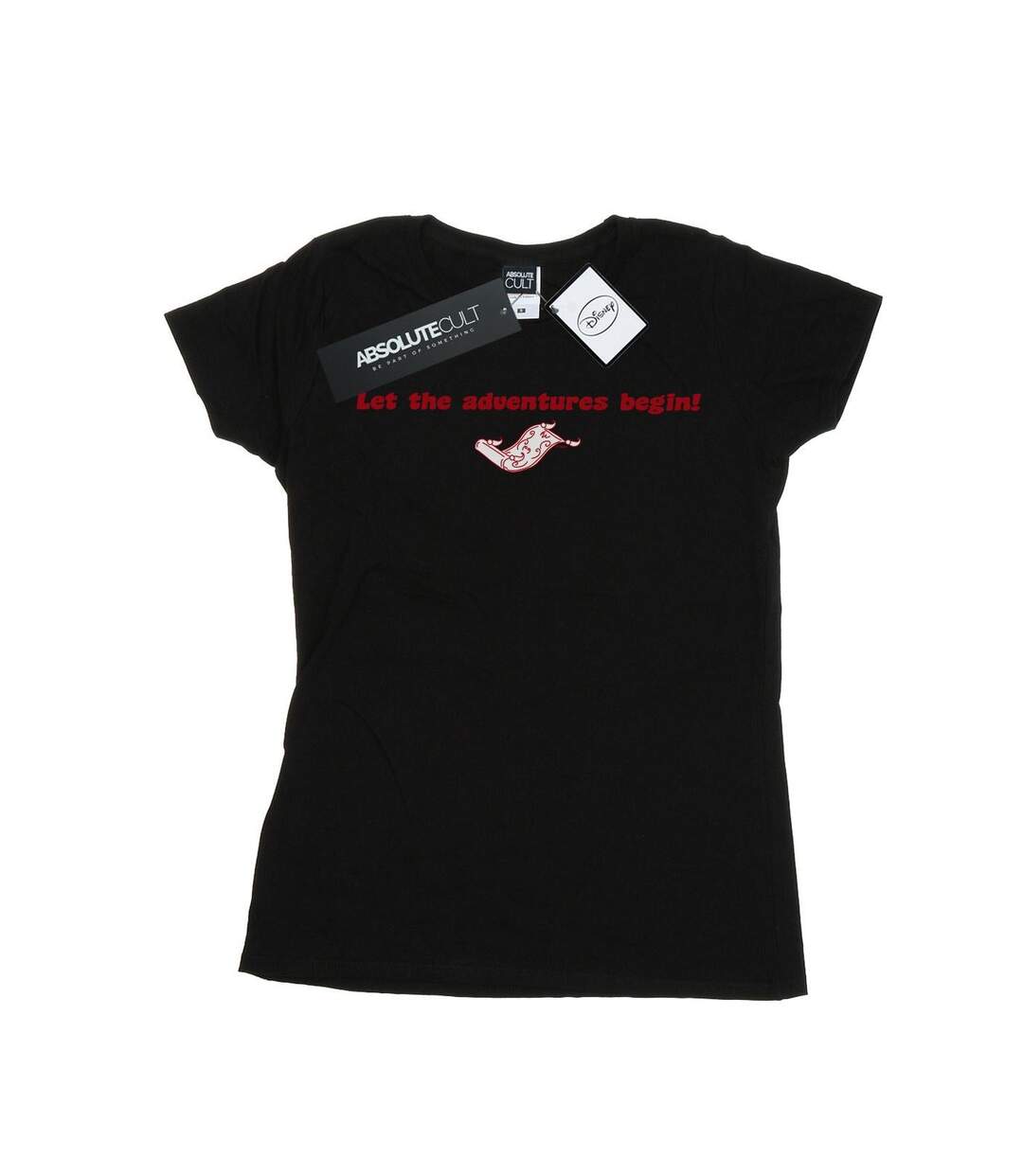 Disney - T-shirt ALADDIN LET THE ADVENTURES BEGIN - Femme (Noir) - UTBI15605-1