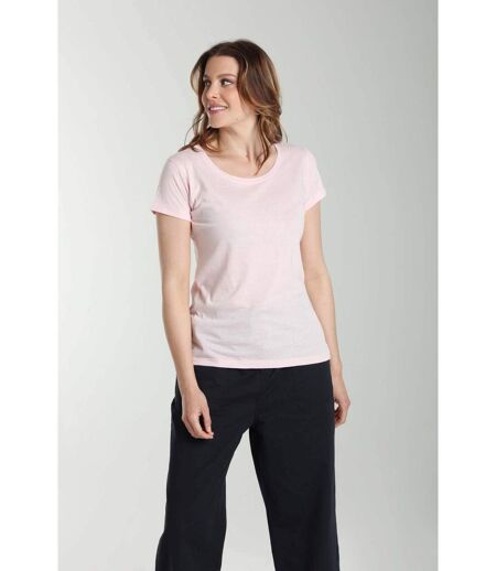Tee shirt col rond manches courtes femme Marine Pot Pourri(Rose) | Gerard Pasquier