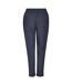 Womens/ladies malorri natural cotton pants navy Weird Fish