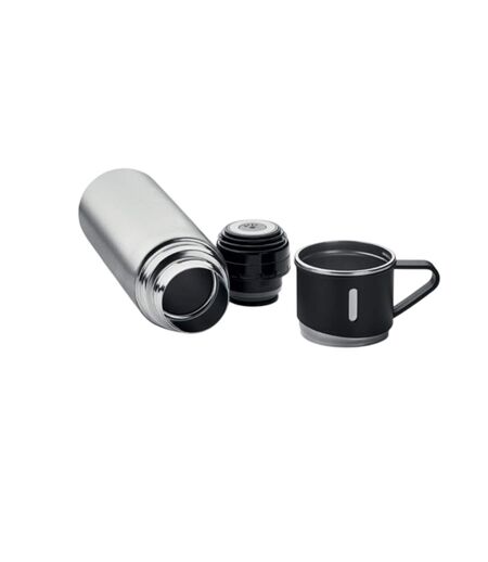 Tonia double-walled 420ml flask one size matt silver MidOcean
