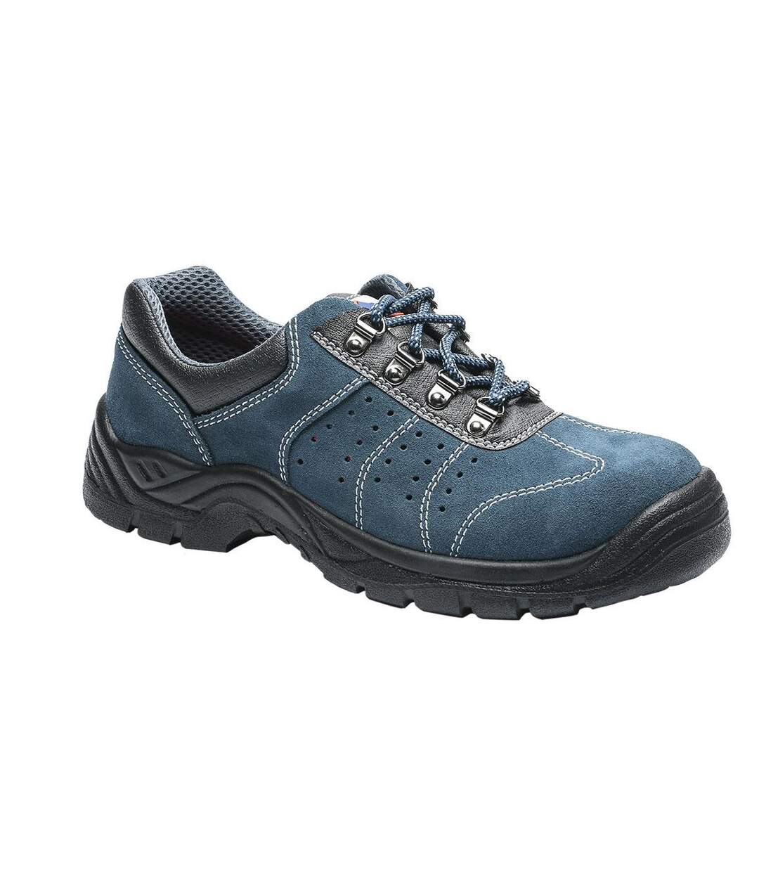 Mens steelite perforated suede safety trainers blue Portwest-1