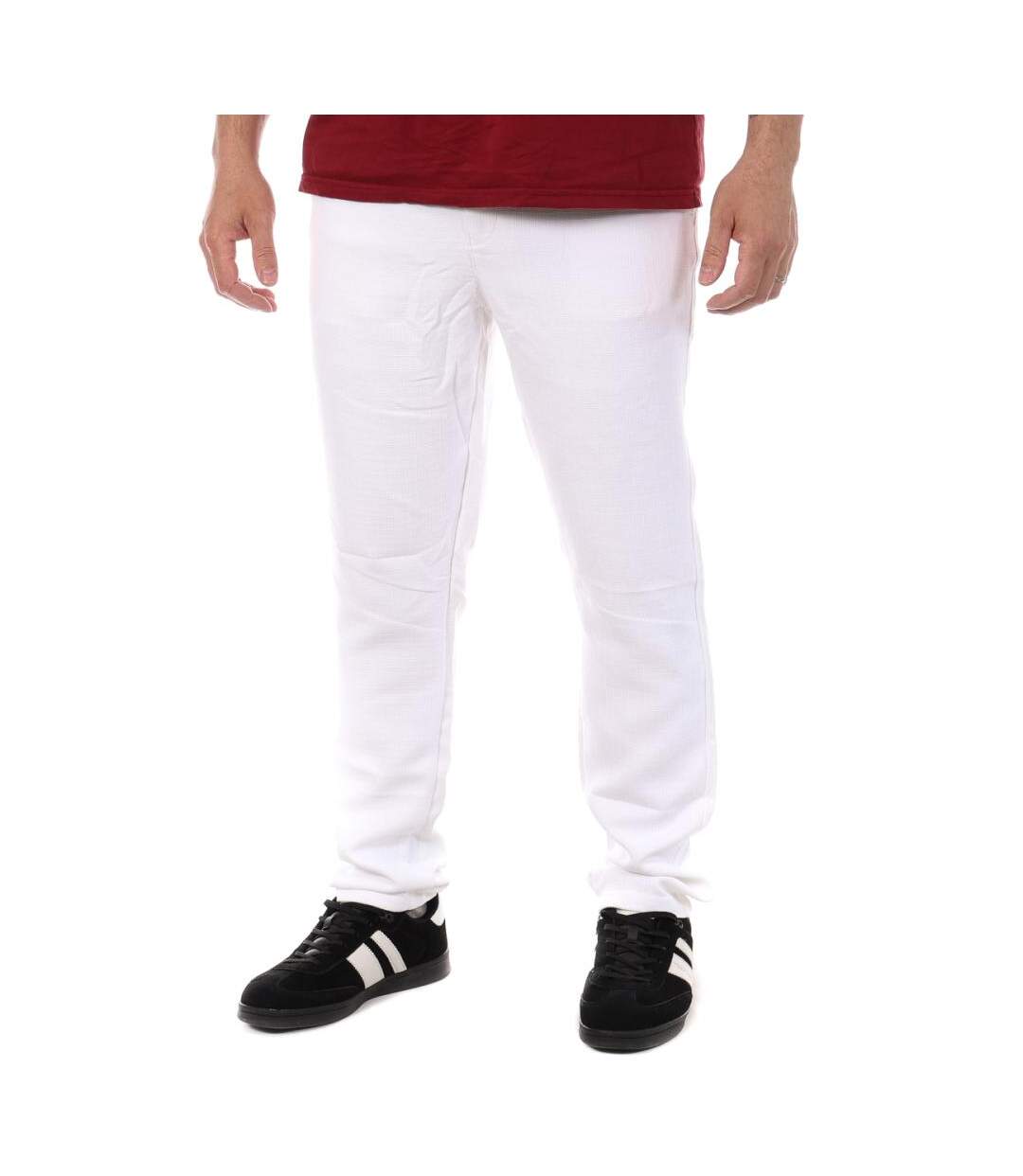 Pantalon toile blanc homme rms26 5690 - 3xl-1