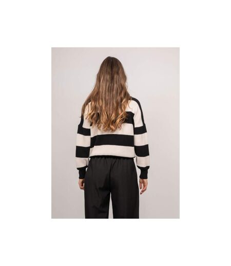 Pull rayé col montant KANELLE - Dona X Lisa