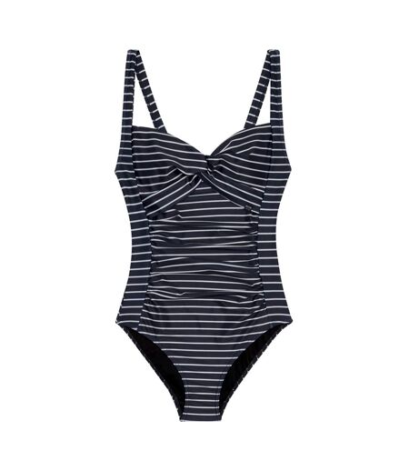 Maillot de bain 1 pièce sakari femme bleu marine / blanc Regatta