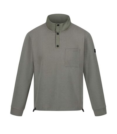 Regatta Mens Galino Button Detail Sweatshirt (Fauna)