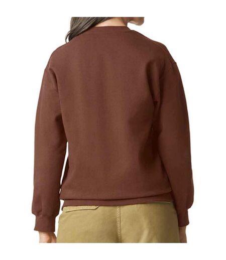 Mens softstyle midweight sweatshirt cocoa Gildan