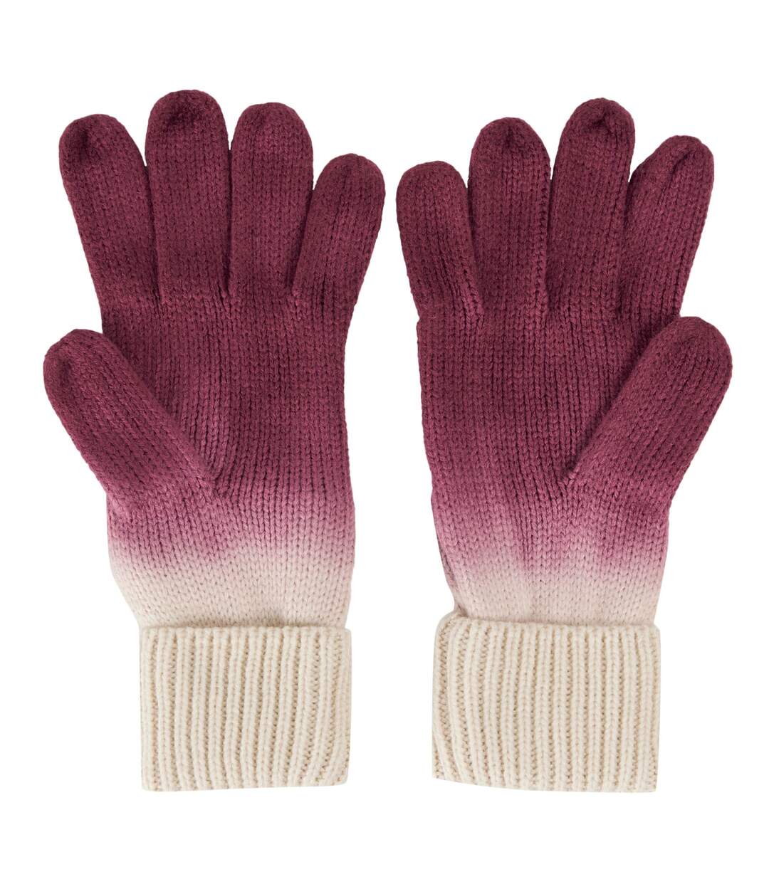 Gants frosty femme rouge foncé / vanille claire Regatta-2