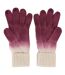 Gants frosty femme rouge foncé / vanille claire Regatta-2