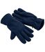 Gants En Polaire Recyclée Bleu Marine Beechfield-1