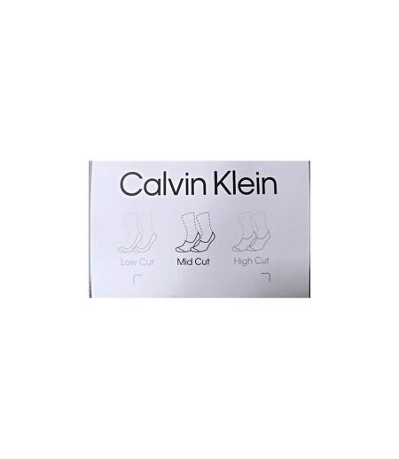 Socquettes Discrètes Homme Beige Chiné Gris Calvin Klein
