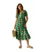 Womens/ladies Orla Kiely Giant Square Flower Summer Midi Dress Green Regatta-1