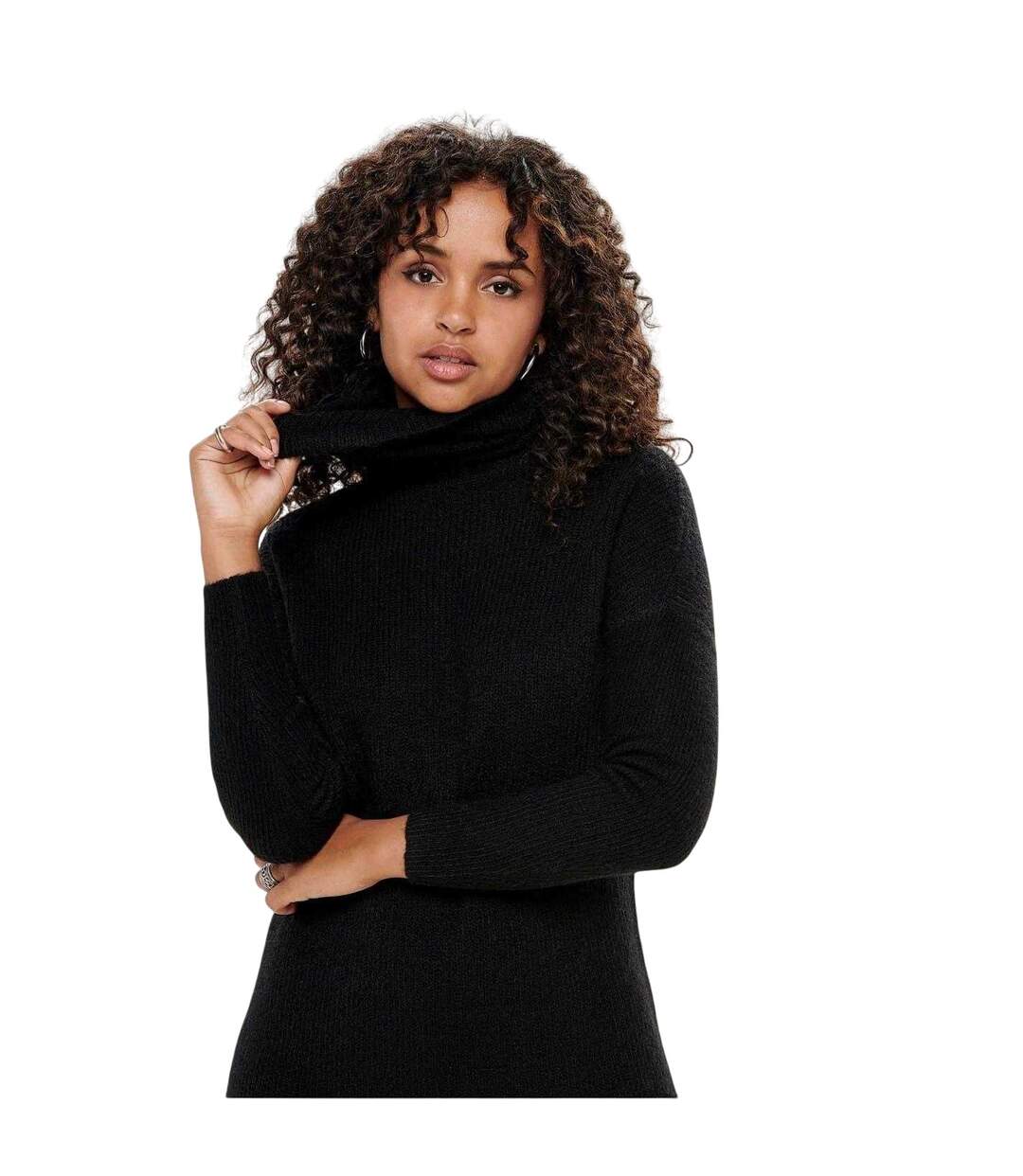 Robe Pull Femme Noir Only-4