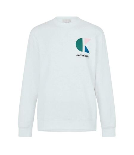 Sweat Bauhaus Homme Blanc Vif Calvin Klein