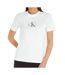 T-shirt Blanc Femme Calvin Klein Jeans Sequin - S