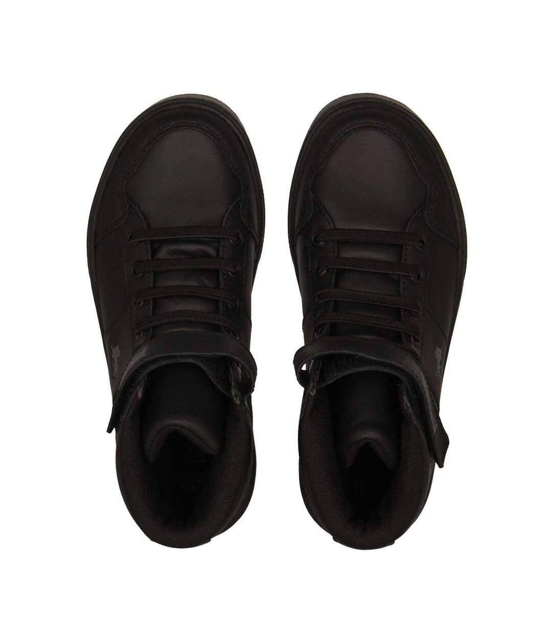 Childrens/kids Canons Trainers Black Charcoal Lonsdale-4