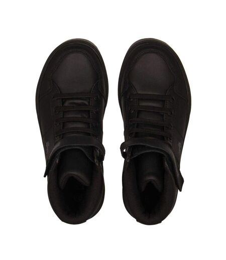 Childrens/kids Canons Trainers Black Charcoal Lonsdale