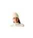 Bonnet À Revers Et Pompon Duveteux Glitz Femme Blanc Dare 2B-1