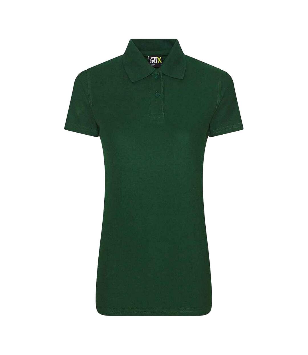 Womens/ladies polo shirt bottle green PRO RTX