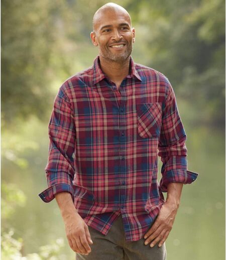 Men's Red Checked Shirt  