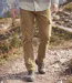 Braune Kordhose im Cargo-Stil-3