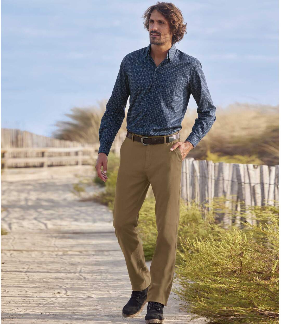 Pantalon Chino en Twill Stretch 