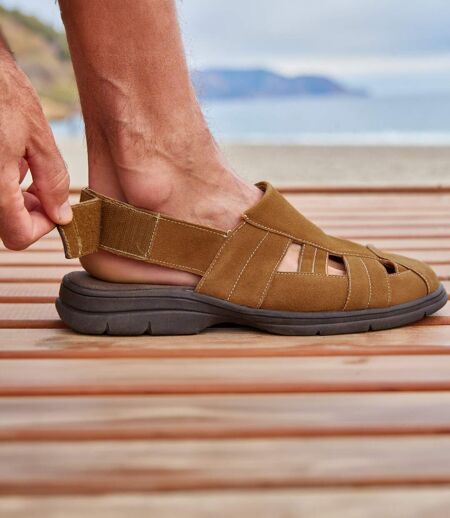 Sandales estivales homme - brun