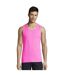 Débardeur Sporty Homme Rose Néon SOLS-2