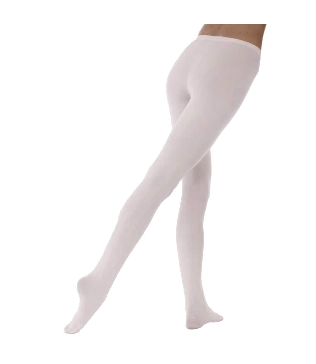 Ballet collants convertibles 1 paire femme blanc Silky