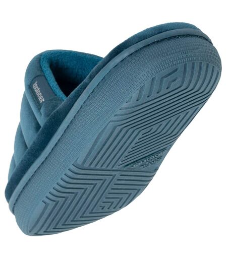 Isotoner Chaussons Mules ouvertes femme velours semelle bloup xtra confort