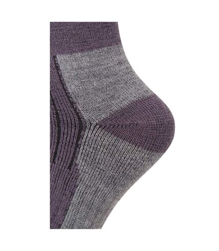 Mountain Warehouse Womens/Ladies Explorer Thermal Boot Socks (Purple/Gray) - UTMW500
