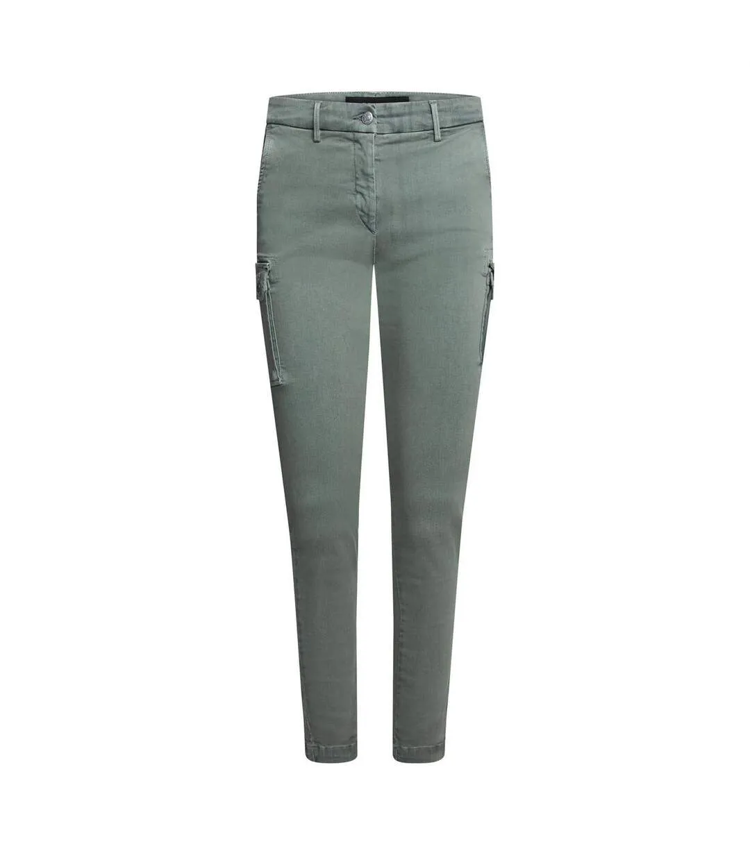 Womens/ladies Cotton Blend Slim Jeans Green Replay-1