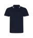 Mens t-shirt polo hommes bleu marine / blanc AWDis-1