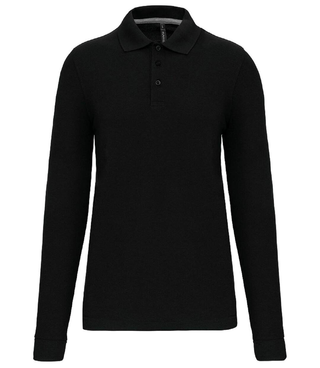 Polo manches longues - Homme - WK276 - noir