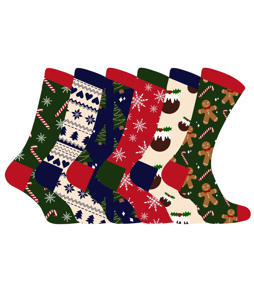 Sock Snob - Homme Chaussettes Noël Coton | 6 12 24 Paires | Motifs Fantaisie