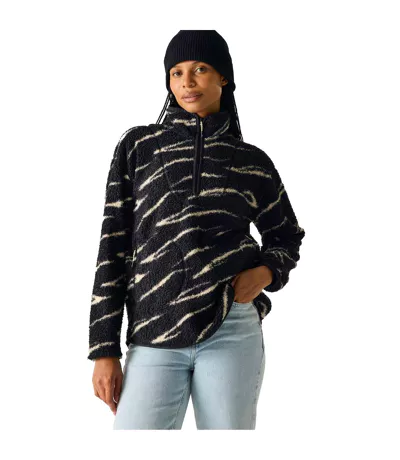 Polaire Motif/style Abstrait Frankie Femme Noir Vanille Clair Regatta
