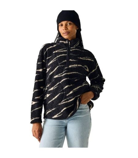 Polaire Motif/style Abstrait Frankie Femme Noir Vanille Clair Regatta