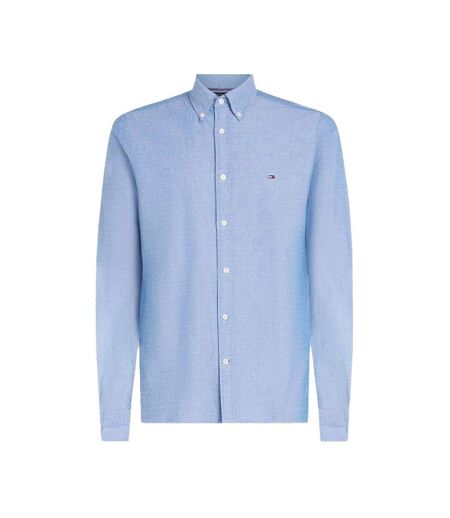 Chemise manches longues bleu clair homme tommy hilfiger oxford vi7 - xs