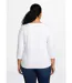 T-shirt coton et dentelle manches 3/4-2