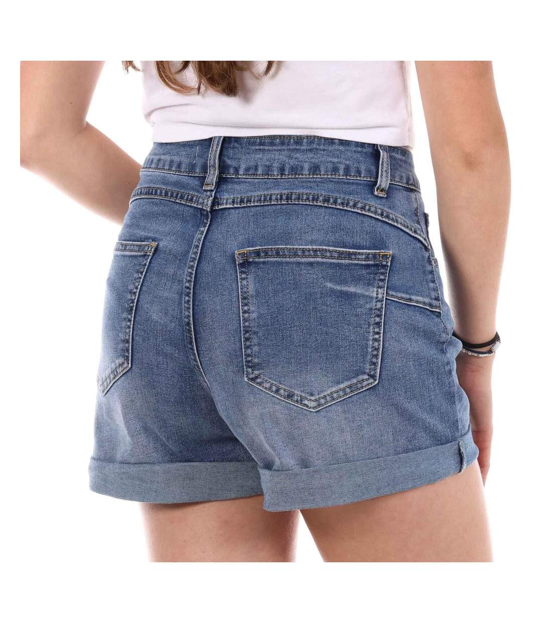 Short en jean bleu femme monday premium lw526 - l-2